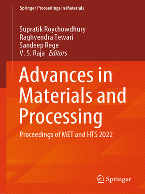 cover image of Advances in Materials and Processing
